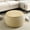 Natural, variant on Modern Round Storage Ottoman with Wooden Lid, Circle Ottoman Handmade Coffee End Table & Footstool for Living Room, Navy