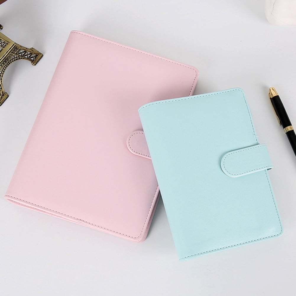 Opolski Button Snap On Notebook Journal Agenda Planner Book Diary Faux Leather Cover