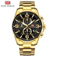 thumbnail image 3 of Reloj de los hombres MF0278G Reloj de pulsera de cuarzo para hombre Accesorios para vestir Reloj para hombres Hombres Relojes con correa de acero inoxidable Banda Tres subesferas 1/10 Segun 1 1, 3 of 5