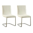 thumbnail image 5 of Modern White Padded / 2 Side Chairs for Dining Space, 5 of 5