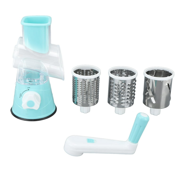 Cheese Grater, 4 In 1 Table Top Drum Grater For Onions 