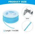 thumbnail image 2 of Uxcell Nylon Thread Twine Beading Cord, 36ft Stretchy Braided Bracelets String Cord for Jewelry Making, Sky Blue, 2 of 5
