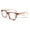 Pink, variant on Large Oversized Progressive Clear Bifocal Reading glasses - No Line or Bubble - Zero Power on Top Reader Unisex CR05 +2.00