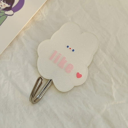 

Wall Hooks Cute Bear Rabbit Hooks Creative Adhesive Coat Hook Heavy Duty Decorative Wall Hooks For Key Towel Backpacks Hat