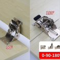 thumbnail image 2 of 2pcs 0-90-180 Degree Self-locking Folding Hinge Table Legs Silver Folding Coffee Table Furniture Hardware Cabinet Hinge, 2 of 5
