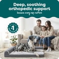 thumbnail image 3 of FurHaven Pet Products Two-Tone Faux Fur & Suede Orthopedic Deluxe Chaise Lounge Pet Bed for Dogs & Cats - Stone Gray, Jumbo Plus, 3 of 10