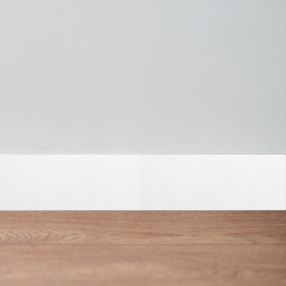 OFFIGAM 1 roll Self Adhesive Trim Baseboard PVC White Decorative Effect Indoor Decoration