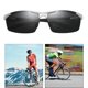 thumbnail image 3 of Gafas de ciclismo para hombre Gafas de terre polarizadas Hombre conduciendo golf Gafas UV 400 - Negro + plata Negro + plata Magideal Gafas de ciclismo para hombre, 3 of 7