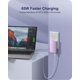 thumbnail image 3 of Adaptador de carga KWRNVO GaN 65W, 3 puertos USB-C USB-A, morado, 3 of 7