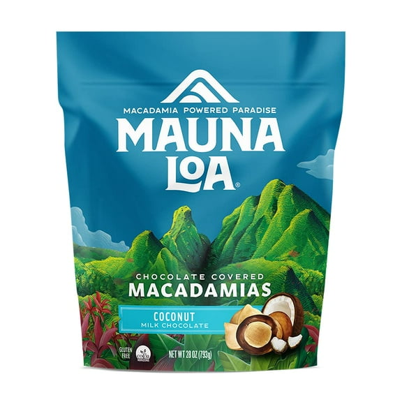 Mauna LOa Coconut Milk Chocolate Macadamias 28 0z