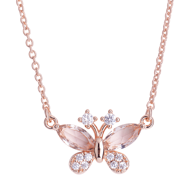 Collar para Mujer LuckyLy Dije de Mariposa con Cristal y Zirconias Modelo Gina UNITALLA