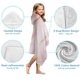 thumbnail image 7 of Pink Gold Marble Pattern Hooded Bath Towel，50"x30" for Ages 3 To 12 Kids, Quick Dry Lightweight Soft Microfiber Hood Beach Towel Cover Up for Kids, 7 of 7
