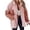 Pink, variant on Christmas Sequin Patchwork Denim Jacket For Women Long Sleeve Lapel Frayed Hem Button Down Shacket Coat Oversized