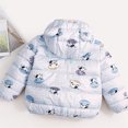 thumbnail image 4 of Mercatoo Toddler Winter Coats for Baby Girls Boys Kids Light Puffer Jacket With Bear Hood Windproof Cartoo𝐧 Prints Jacket, 4 of 4