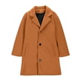 thumbnail image 5 of Grblisyd Girls Trench Coat Single Breasted Dress Coats Winter Long Windbreaker Overcoat for Kids 5-14 Years, 5 of 7