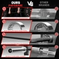 thumbnail image 2 of ROALW Olympic Barbell Bar 6.5 ft - 1,000 lb Capacity for Weightlifting, Powerlifting, Bench Press, Deadlift & Squat - Strength Training Barbell for Gym,Black Silver, 2 of 8