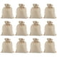 thumbnail image 1 of Bolsa de cordón de tela de saco de 20 piezas Bolsa de cordón de tela de lino Bolsa de tela de joyería de regalo portátil Bolsa de almacenamiento de lino multiusos para la tienda del hogar (caqui), 1 of 5