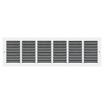 30" x 8" TruAire White Steel Wall Return Air Grille