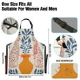 thumbnail image 3 of Yayeee Chief Kitchen Apron with Pockets for Cooking Water Resistant Unisex Adjustable Neck Strap, Leopards Leaves, 3 of 7