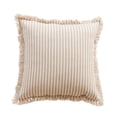 thumbnail image 3 of Xihbxyly Funda de Almohada con Diseño de Rayas de Viento, Elegante Funda de Cojín con Borlas, Suave Fibra Blanqueadora, Elegante Cierre de Cremallera Invisible, Decoración Del Hogar, Accesorio para S, 3 of 7