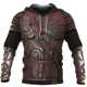 thumbnail image 3 of Sudadera con capucha de los Caballeros Templarios para hombre, con estampado 3D, de gran tamaño, estilo Harajuku, chaqueta holgada, jersey informal, ropa de calle con capucha, 3 of 5
