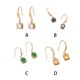 thumbnail image 4 of Pendientes de diamantes de imitación Qarigey 1 par color amarillo, 4 of 6