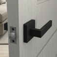 thumbnail image 3 of Villar Home Designs Door Lever Crown Black Passage 8 Pack, 3 of 8