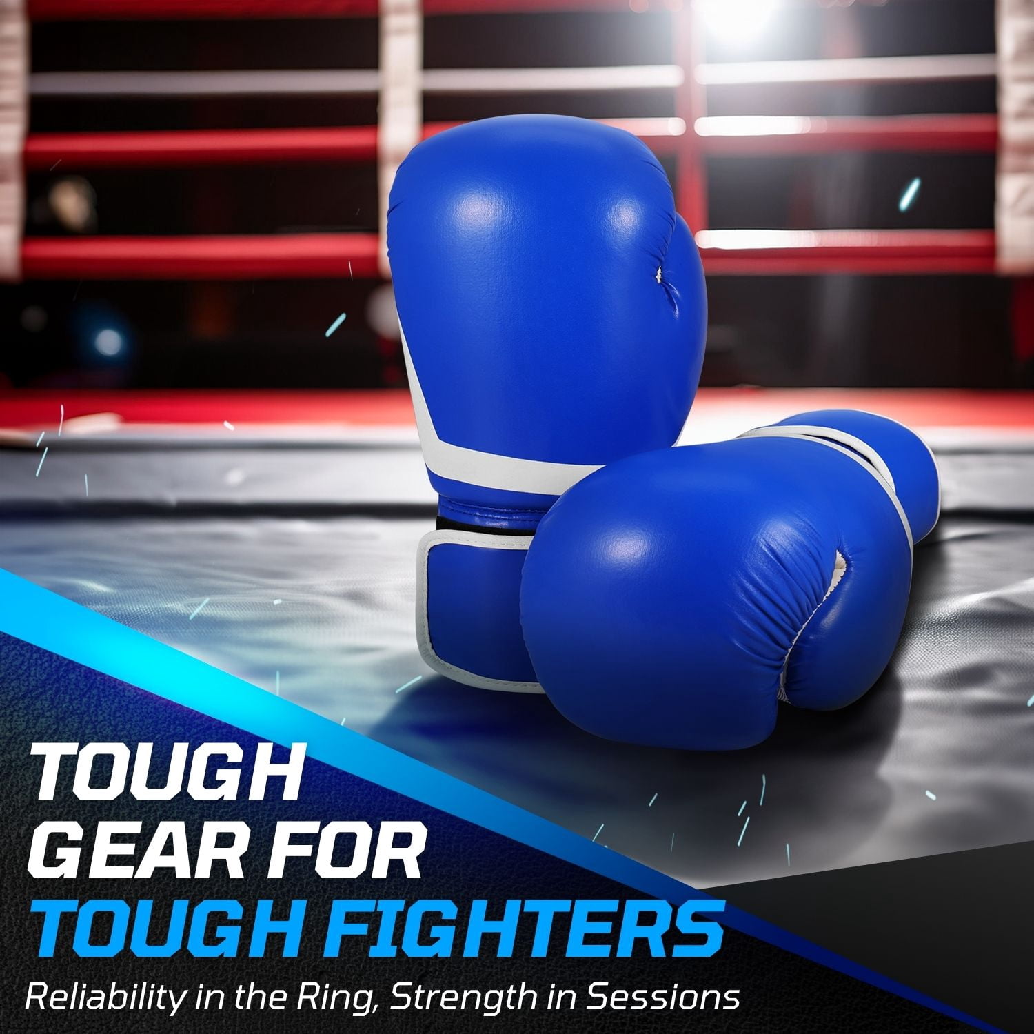 10 oz Boxing Sparring Training Gloves for Men, Youth, and Women, Boxing Gloves Punching Bag Gloves 10 Ounce for KickBoxing, MMA, Muay Thai, Training, Sparing, Bagwork with Wrist Wrap, Blue