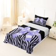 thumbnail image 5 of Erosebridal Cute Ribbon Bowknot Twin Sheet Sets,Abstract Zebra Stripe Bedding For Girls Kids 3-Piece, 5 of 6
