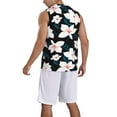 thumbnail image 2 of Sikiie Lilies Flowers Basketball Jersey Reversible Men's Mesh Athletic Sports Shirts Training Practice S-4XL3X-Large, 2 of 6