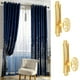 thumbnail image 2 of 2x cortina de ventana Tieback Holdback Tie Back Percha para ropa Soporte para cortinas Decoración Golden Zulema Hojas de espalda de corbatas de cortina, 2 of 8