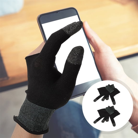 DRAFIDEEP 1 Pair Black Elastic Gaming Gloves with Non- Grip for Sweaty Hands, Comfortable Fit for Enhanced Control