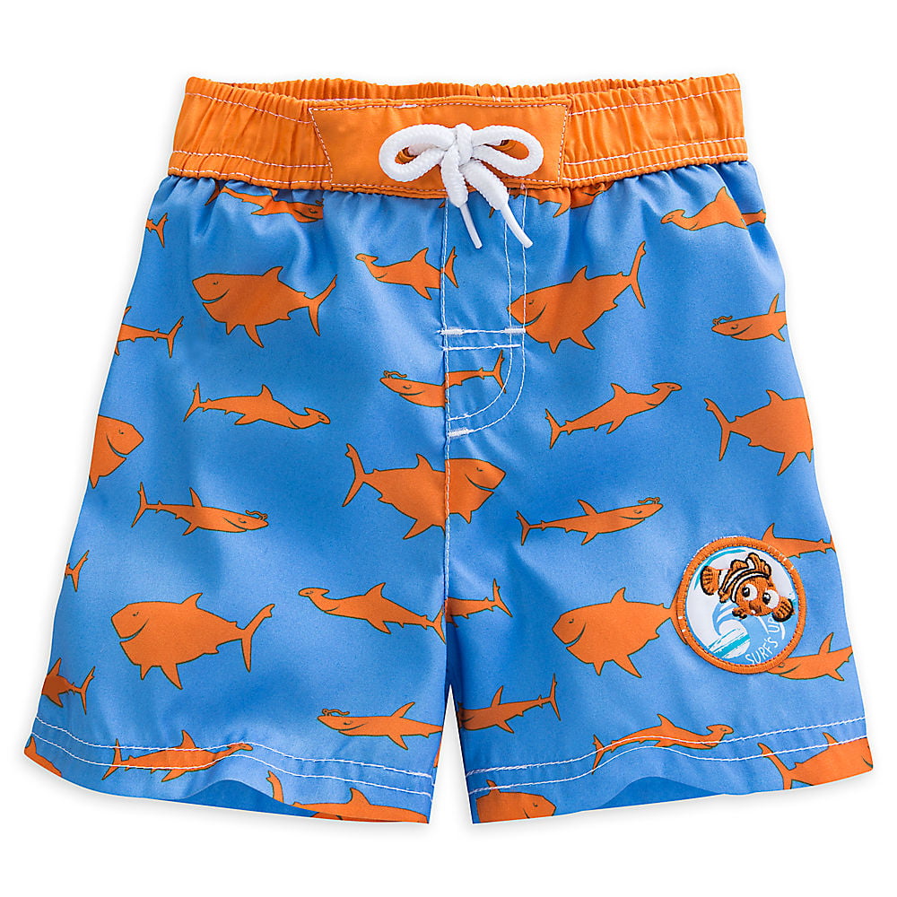Baby Boys Swim Shorts with Disney Finding Nemo Dory Fish detail 