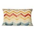 thumbnail image 3 of Designart "Ivory Boho Retro" Chevron Printed Throw Pillow, 3 of 5
