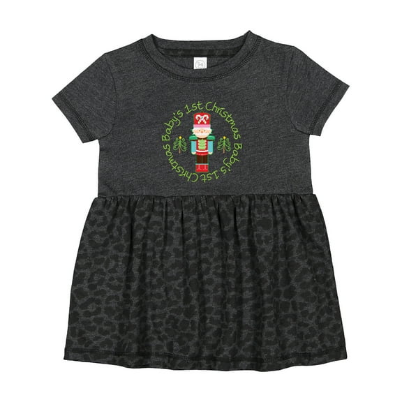 Inktastic Nutcracker First Christmas Babys 1st Girls Baby Dress