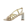thumbnail image 2 of Zapatilla Tacon Ancho Color Oro Formal Evento Social dorado 24, 2 of 7