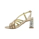 thumbnail image 2 of Zapatilla Tacon Ancho Color Oro Formal Evento Social dorado 25, 2 of 7