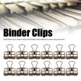 thumbnail image 4 of Small Binder Clips, Hollow Easy To Use Powerful Clamping Force Durable Metal Paper Clamps  For School, 4 of 8