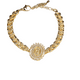 thumbnail image 1 of Pulsera/brazalete de la Virgen de Guadalupe con zirconias, cadena dorada,, oro laminado 18 kilates, 1 of 8