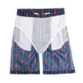 thumbnail image 3 of Pandaie Boys Swim Trunks Kids Quick Dry Swimming Board Shorts with Mesh Liner Toddler Summer Beach Bathing Suit Bottom Size 5-16 Dark Blue, 3 of 9