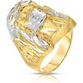 thumbnail image 4 of Floreo 10k Yellow Gold Two-Tone Face of Jesus Christ Head Ring, 4 of 4