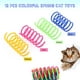 thumbnail image 2 of 12 piezas de juguetes de resortes coloridos para gatos, juguetes creativos para gatos para gatitos, juguetes interactivos de plástico pesado duraderos sin BPA oso de fresa  Hogar, 2 of 5
