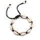 thumbnail image 1 of Nvzi Pulseras de conchas marinas hechas a mano, tamaño ajustable, joyería de playa, color negro, 1 of 4