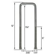thumbnail image 3 of 12" Square U-Bolt Kit with 1/2" x 4-1/4" Tie Bars & Hardware, 5/8" Diameter - Grade 8, Hot Dip Galvanized (4 Pack), 3 of 5