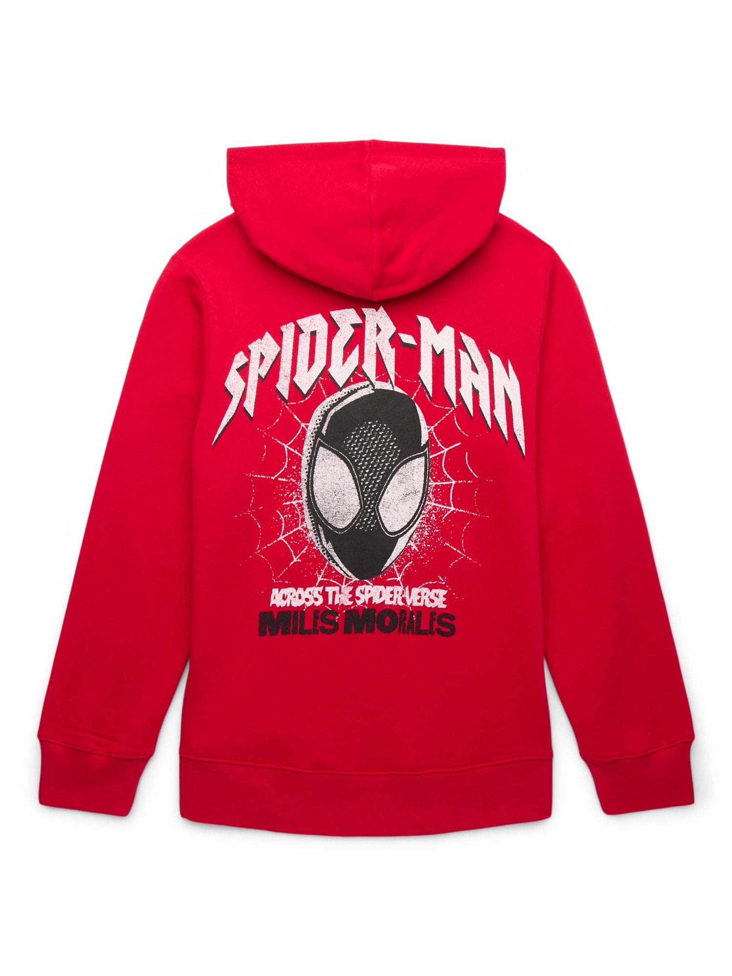 Spider-Man Boys Miles Splat Graphic Print Hoodie with Long-Sleeves, Sizes 4-18