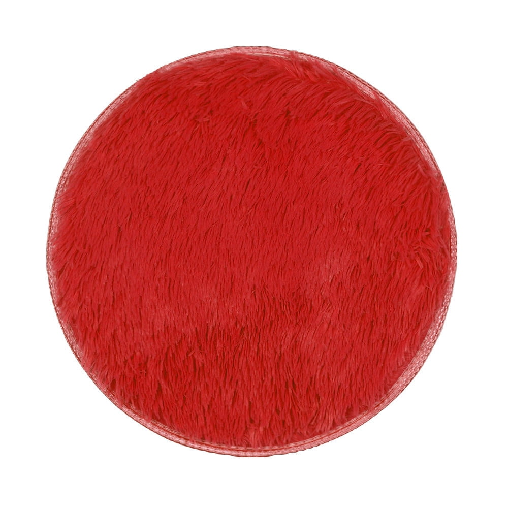 40*40CM Thickened Circular Carpet Mats Dining Room Bedroom Carpet Floor