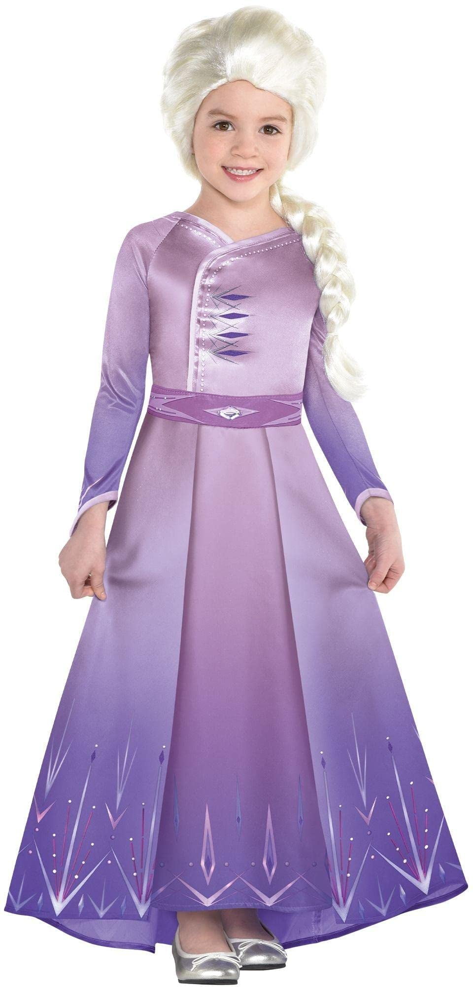 Disney's Frozen 2 Elsa Purple Dress Halloween Costume, Medium (810
