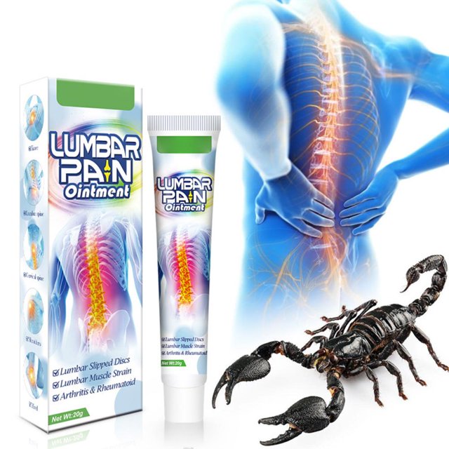 Crema analgésica lumbar, bálsamo, pomada lumbar para disco deslizado lumbar, artritis por tensión muscular lumbar y reumatoide