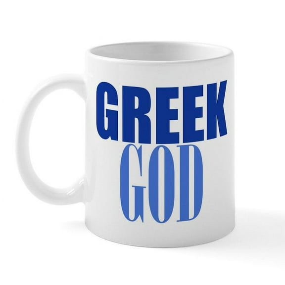 CafePress - Greek God Mug - 11 oz Ceramic Mug - Novelty Coffee Tea Cup