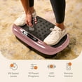 thumbnail image 5 of Lifepro HexaPlate Lite Vibration Plate Exercise Machine – Full Body Vibrating Plate for Weight Loss, Lymphatic Drainage & Recovery – Compact Home Workout with Magnetic Acupoints & Remote - Rose Gold, 5 of 11